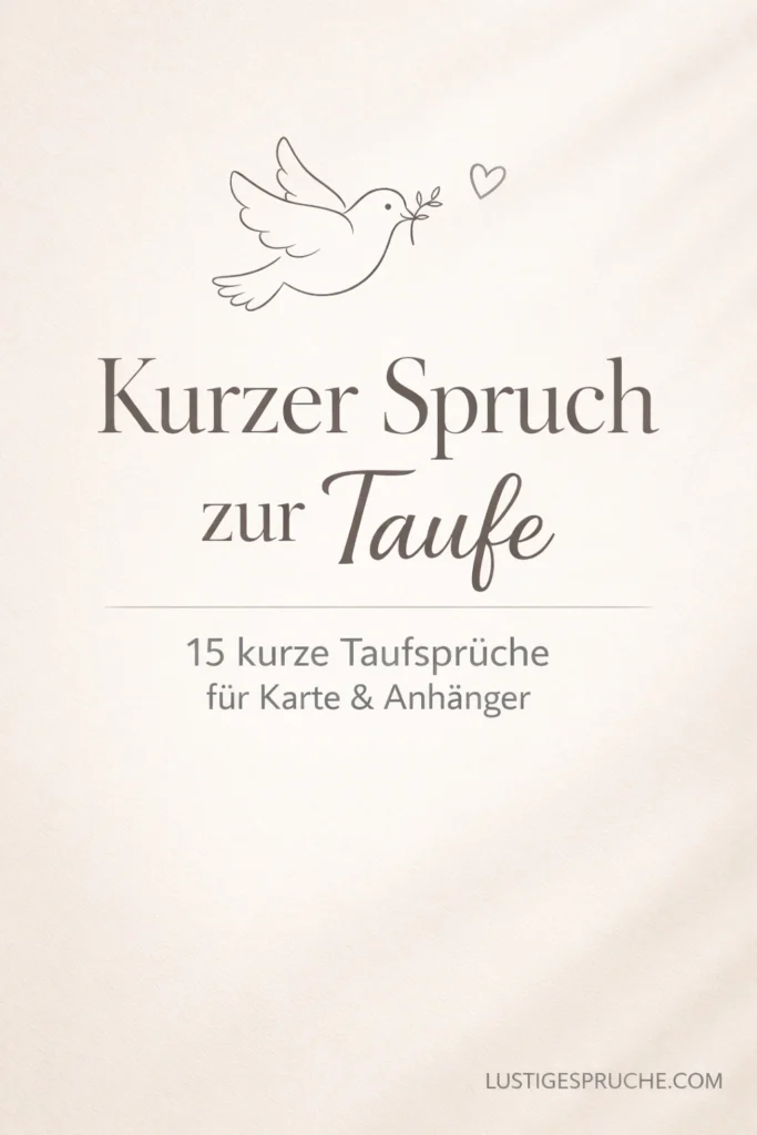 Spruch zur Taufe