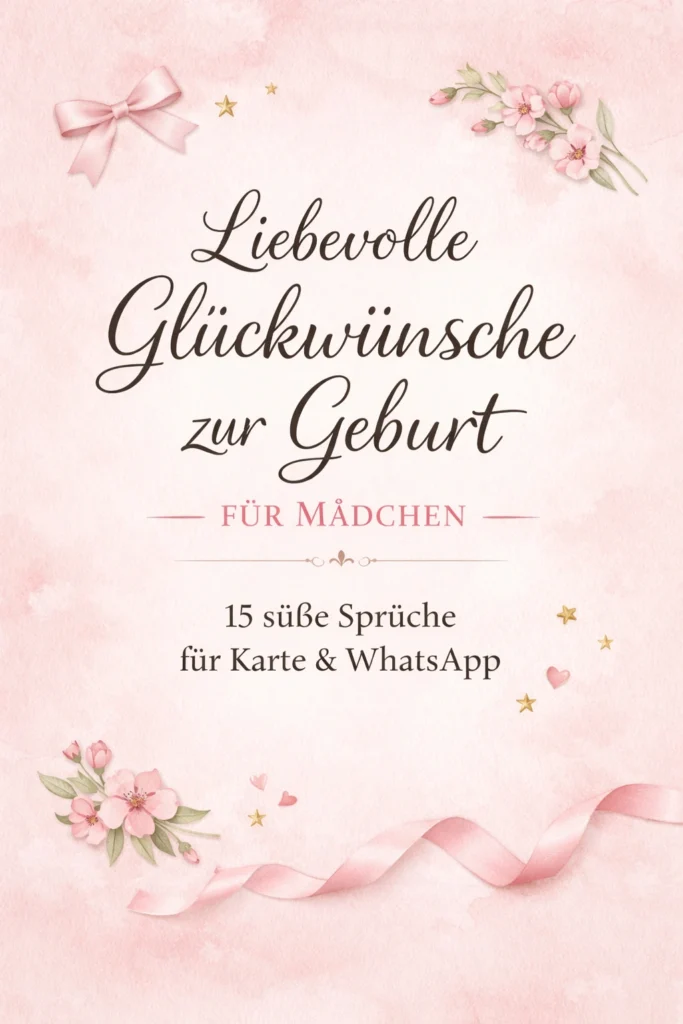 Liebevolle Glückwünsche zur Geburt