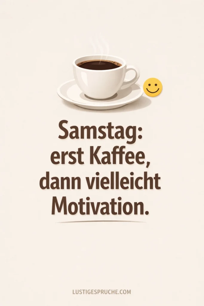 Sprüche zum Samstag