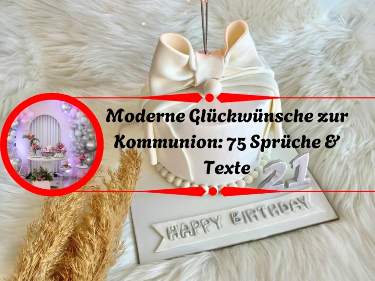 Moderne Glückwünsche zur Kommunion