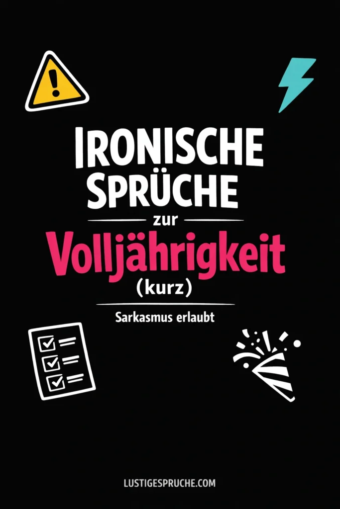 Totlachen freche Sprüche zum 18. Geburtstag kurz