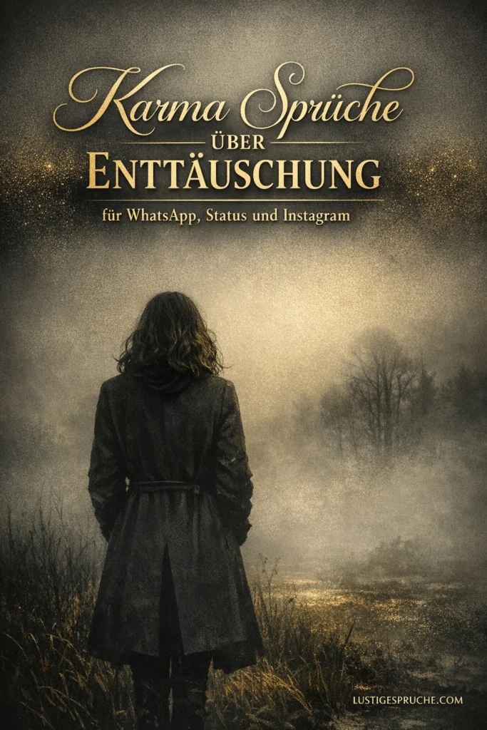 Böse enttäuscht Karma Sprüche