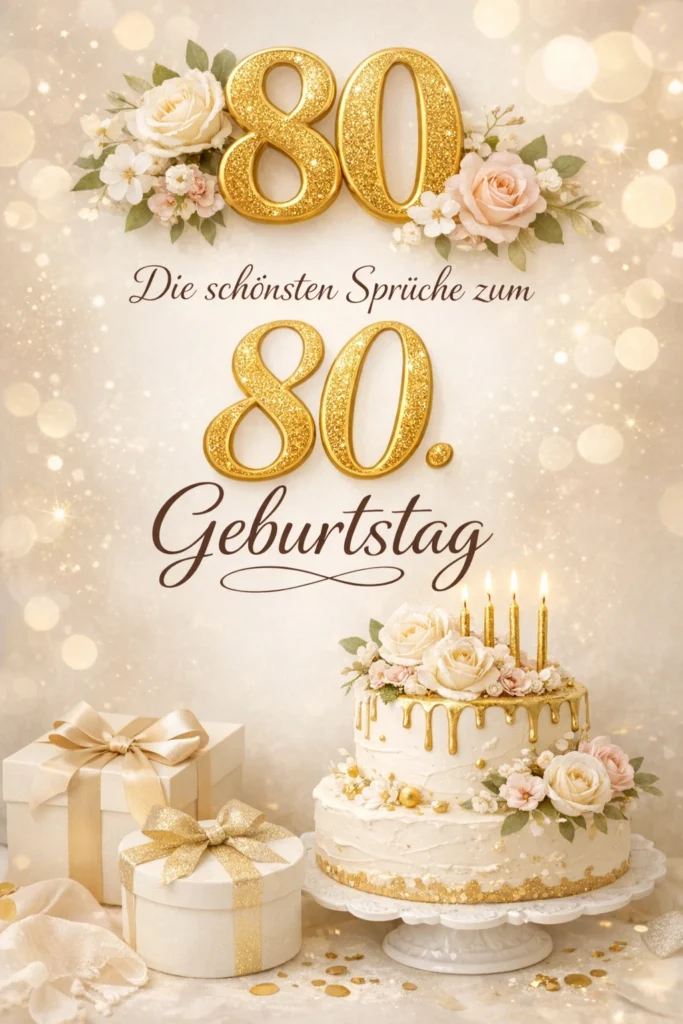 Schön Sprüche zum 80 Geburtstag