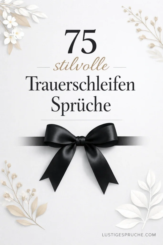 Trauerschleifen Sprüche ausgefallen