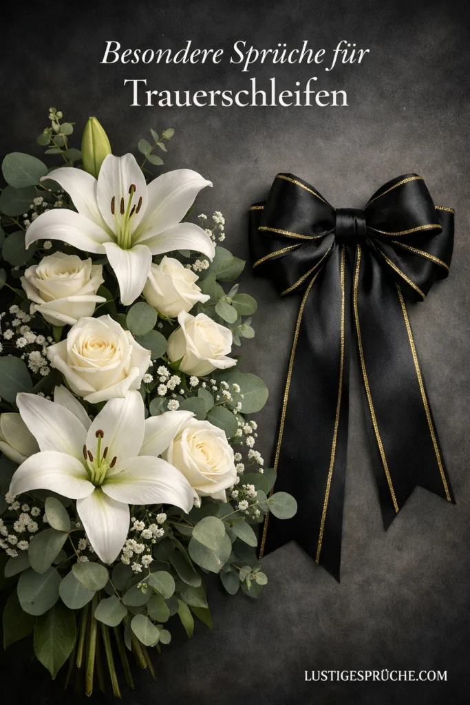 Trauerschleifen Sprüche ausgefallen