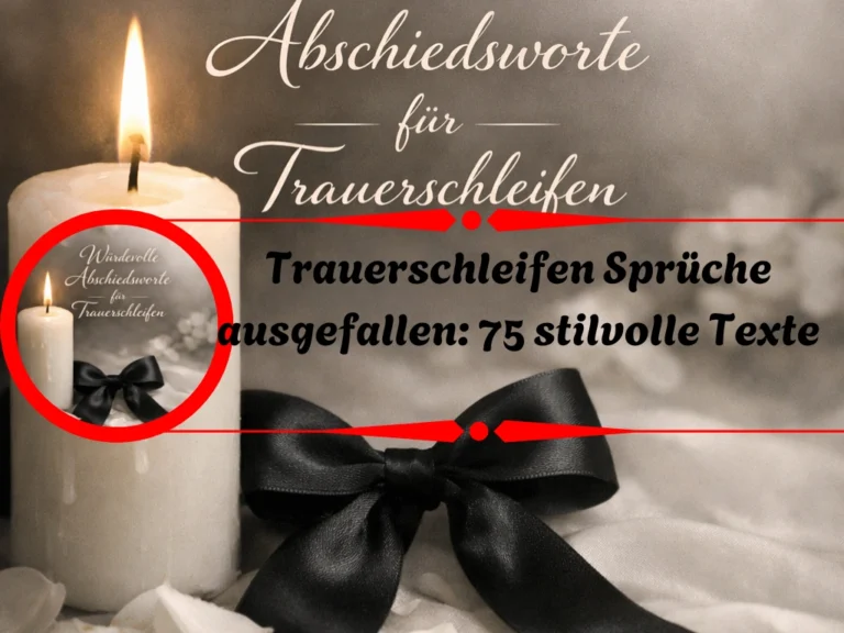 Trauerschleifen Sprüche ausgefallen