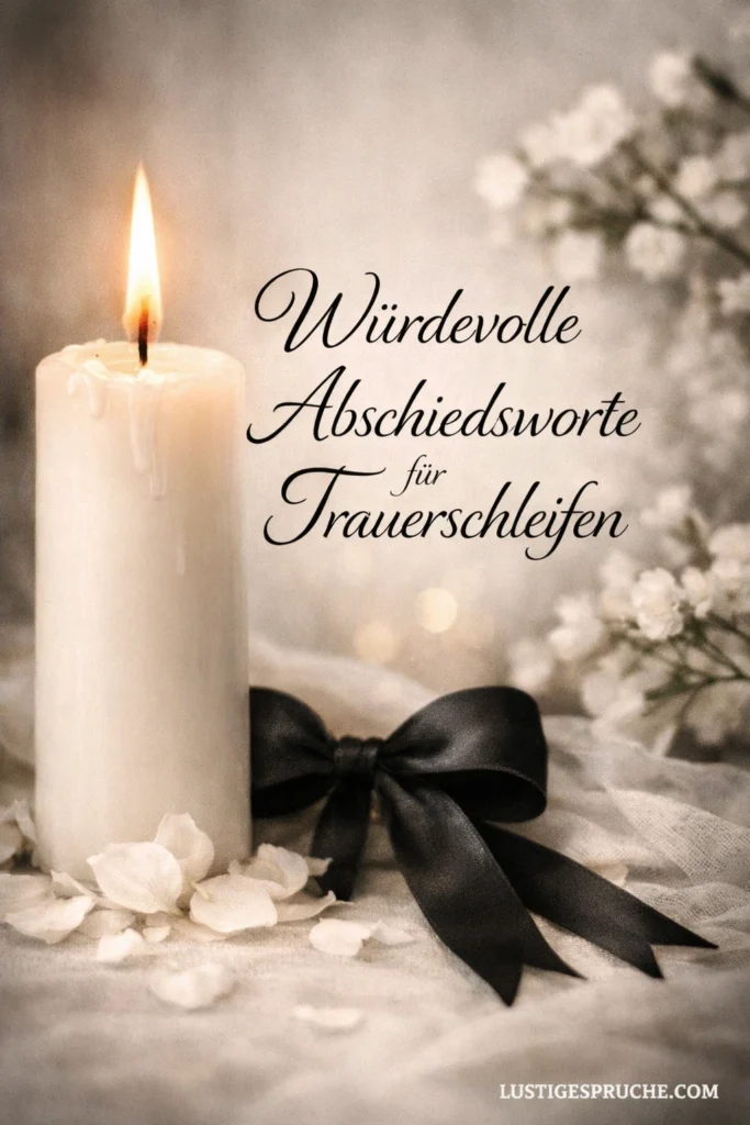 Trauerschleifen Sprüche ausgefallen