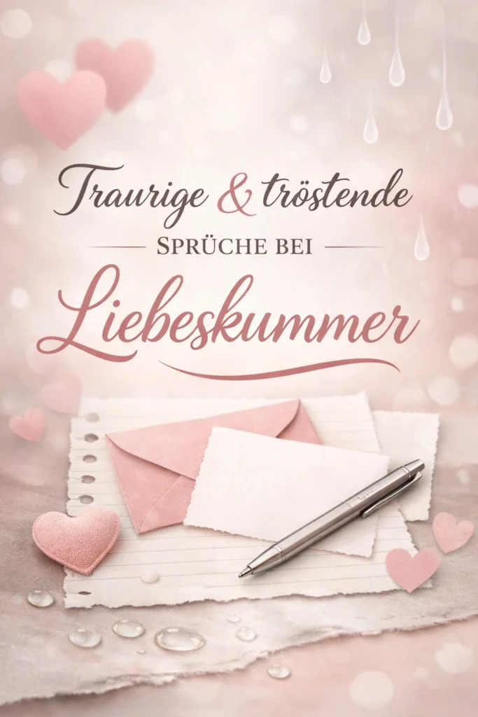 Sprüche bei Liebeskummer