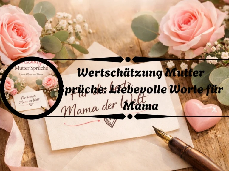 Wertschätzung Mutter Sprüche: Liebevolle Worte für Mama Wertschätzung Mutter Sprüche