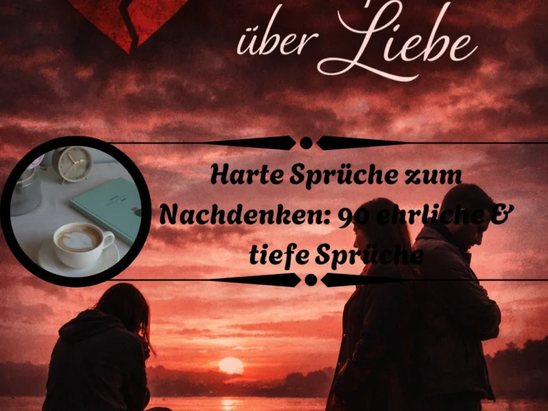 Harte Sprüche zum Nachdenken