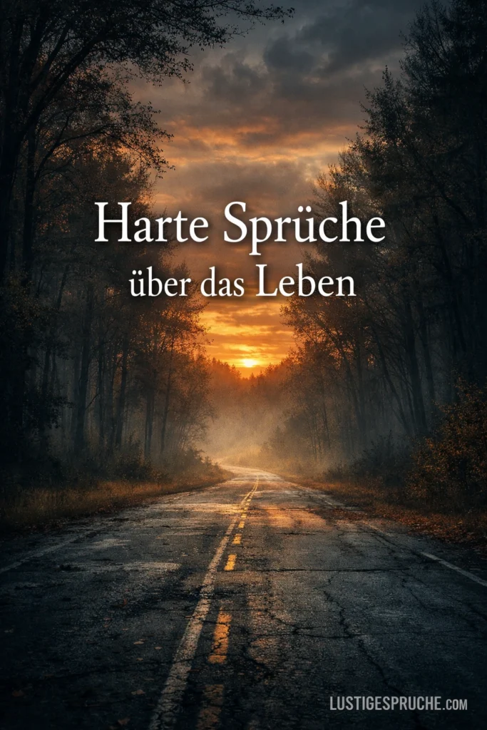 Harte Sprüche zum Nachdenken