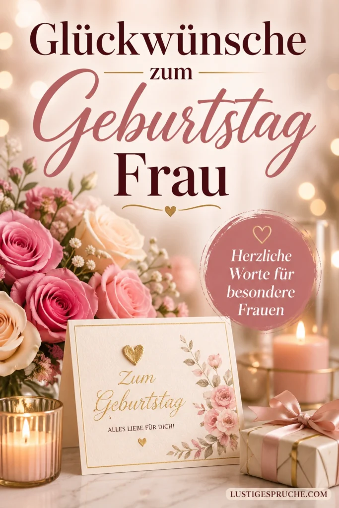 Glückwünsche zum Geburtstag Frau
