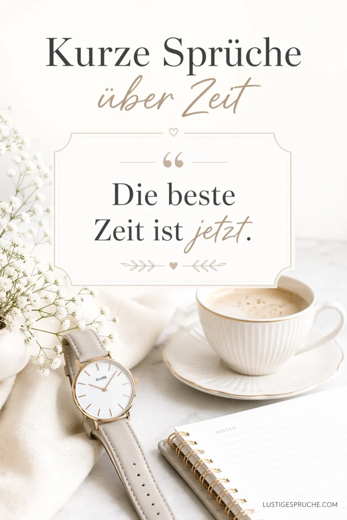 Spruch über Zeit