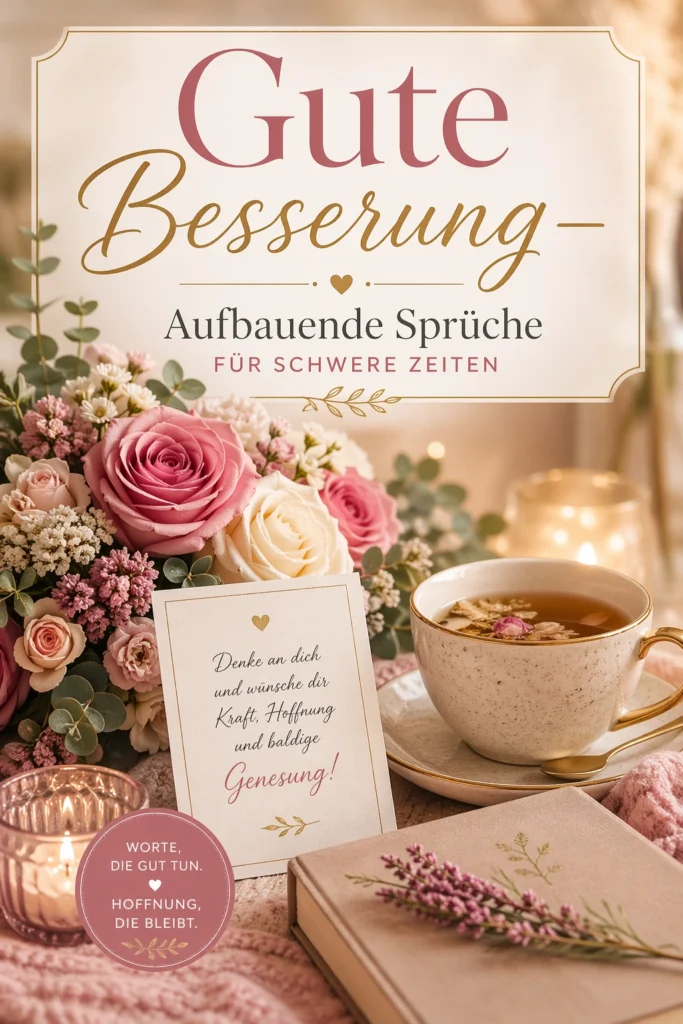 Aufbauende Sprüche bei Krankheit