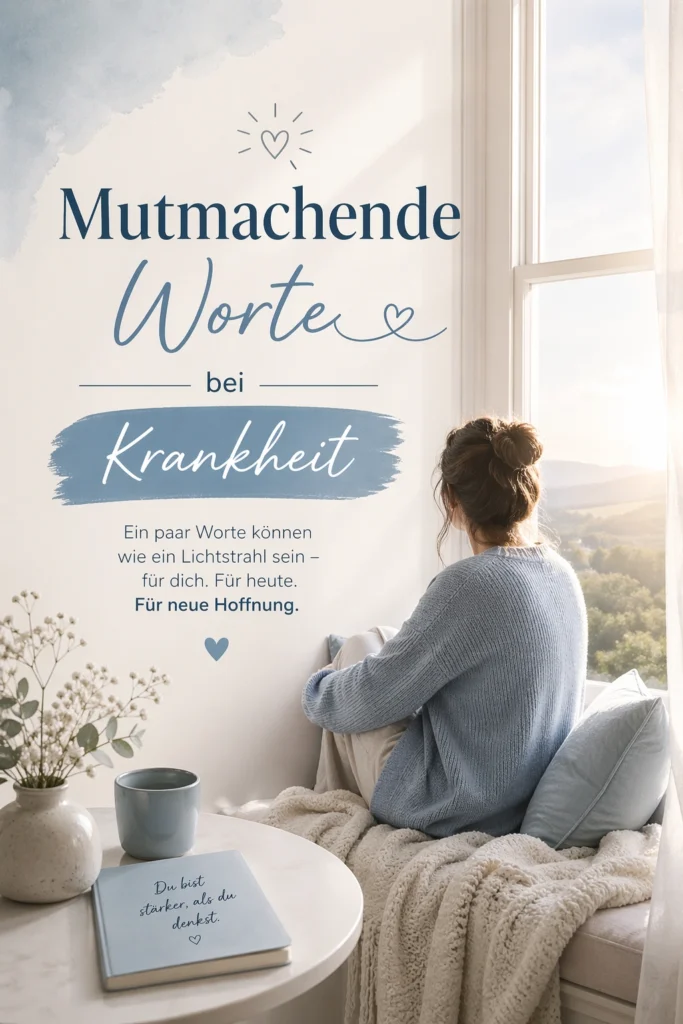 Aufbauende Sprüche bei Krankheit