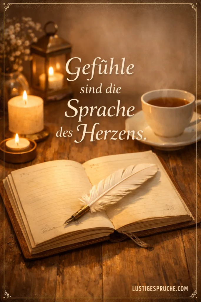 Sprüche mit Gefühlen