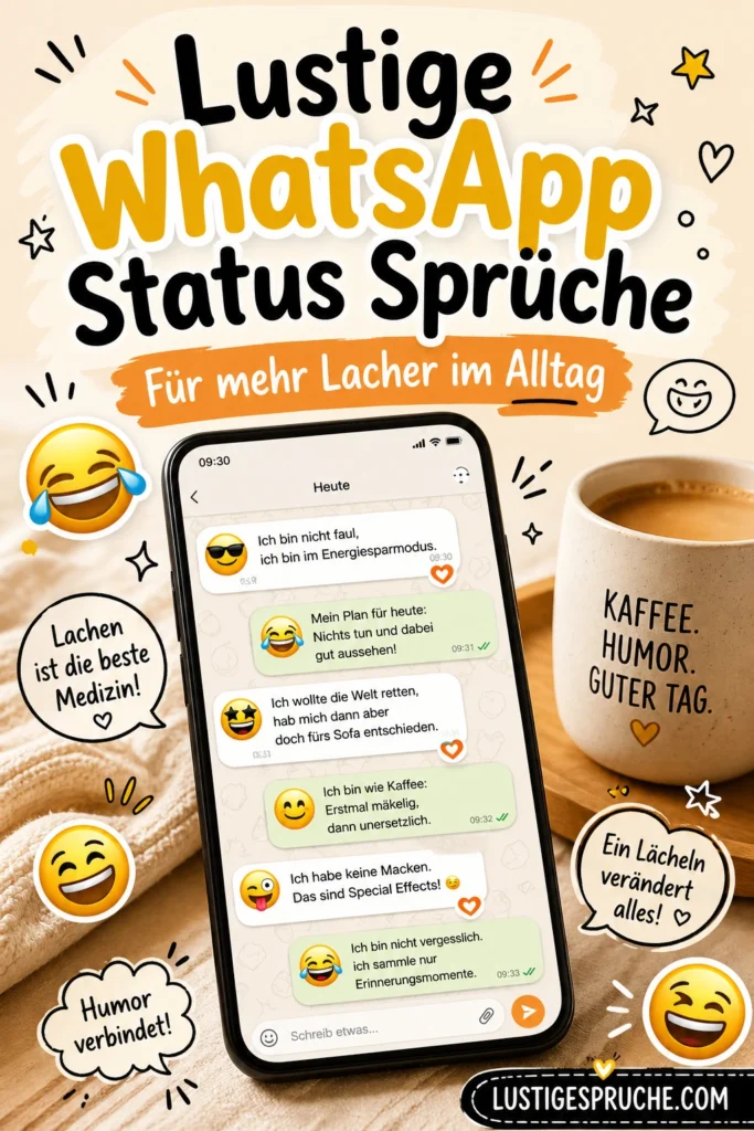 Sprüche für WhatsApp Status