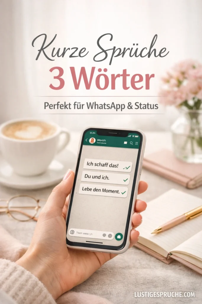 Kurze Sprüche 3 Wörter