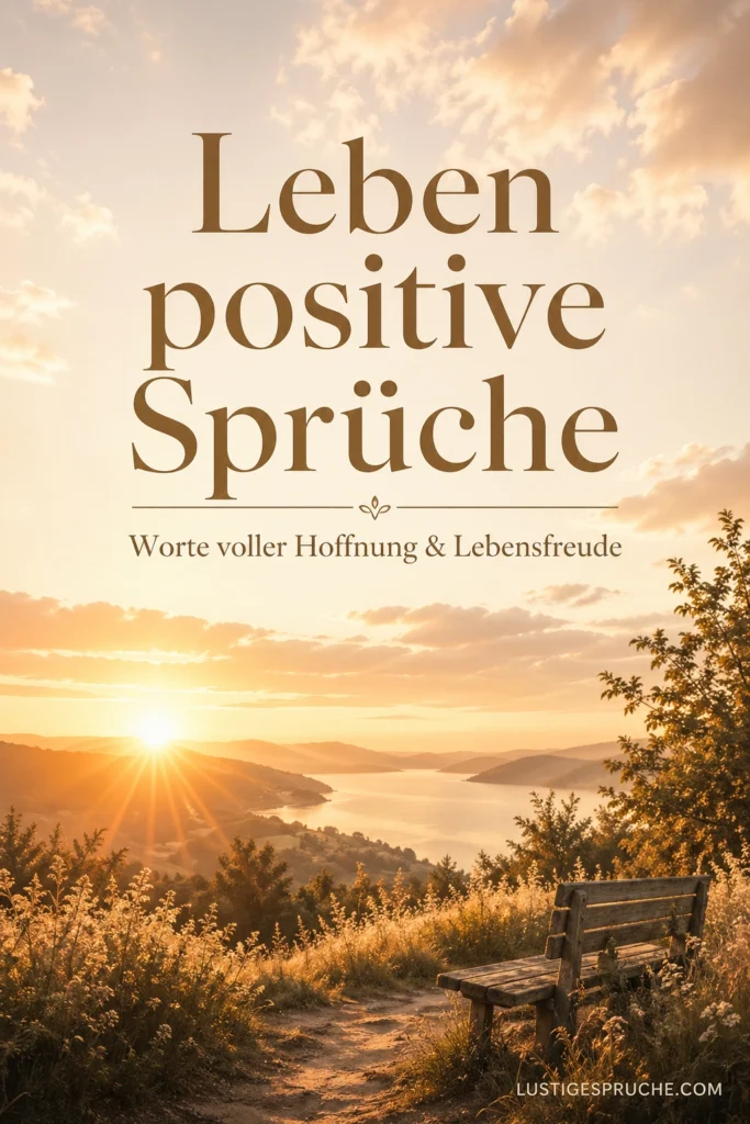 Leben positive Sprüche