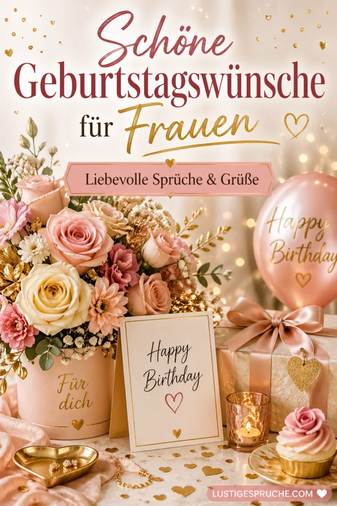 Glückwünsche zum Geburtstag Frau