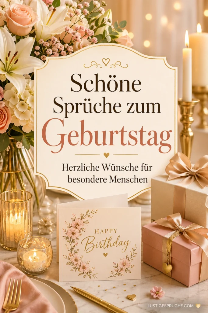 Schöne Sprüche zum Geburtstag