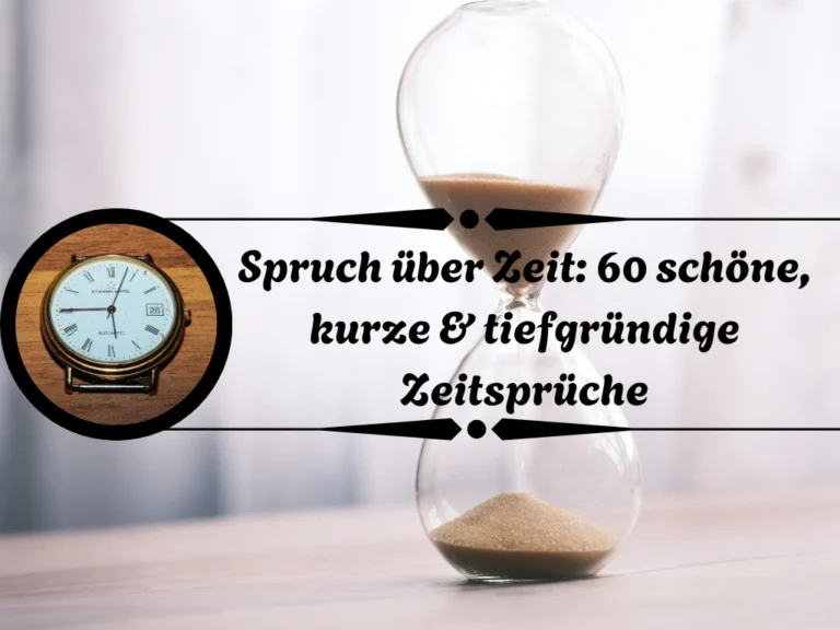 Spruch über Zeit
