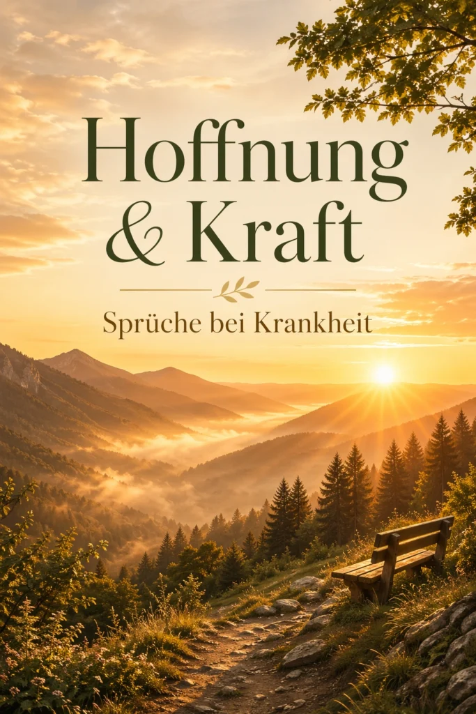 Aufbauende Sprüche bei Krankheit