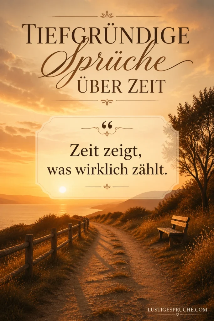 Spruch über Zeit