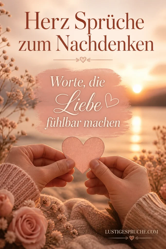 Herz Sprüche zum Nachdenken