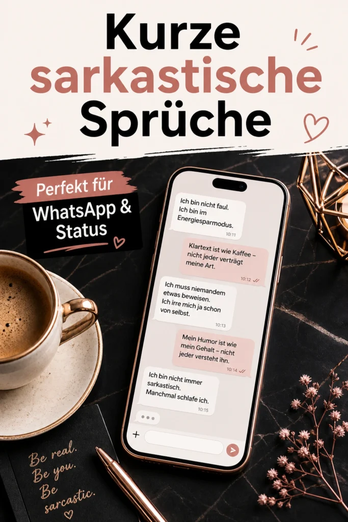Sarkasmus Sprüche lustig kurz aber wahr