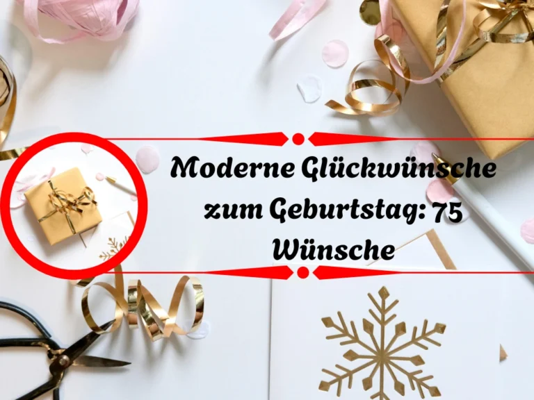 Moderne Glückwünsche zum Geburtstag