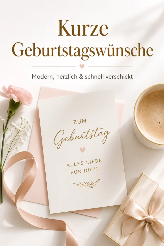 Moderne Glückwünsche zum Geburtstag