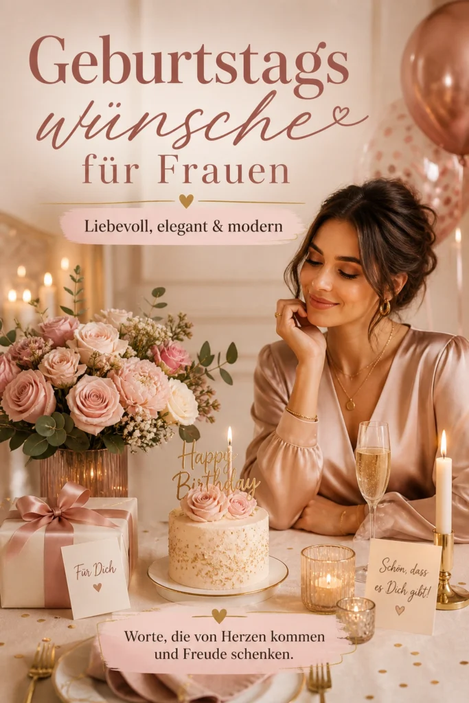 Moderne Glückwünsche zum Geburtstag