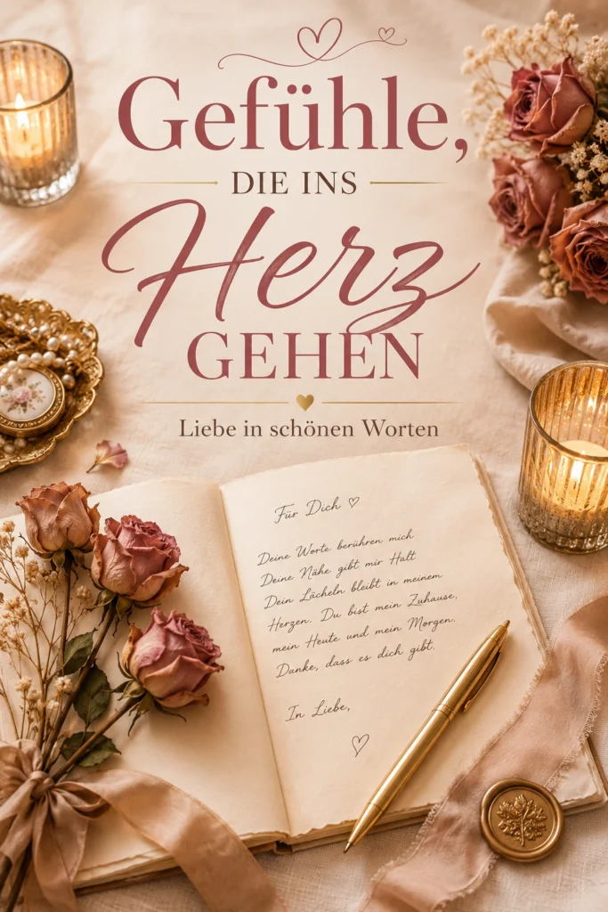 Sprüche über Gefühle und Liebe