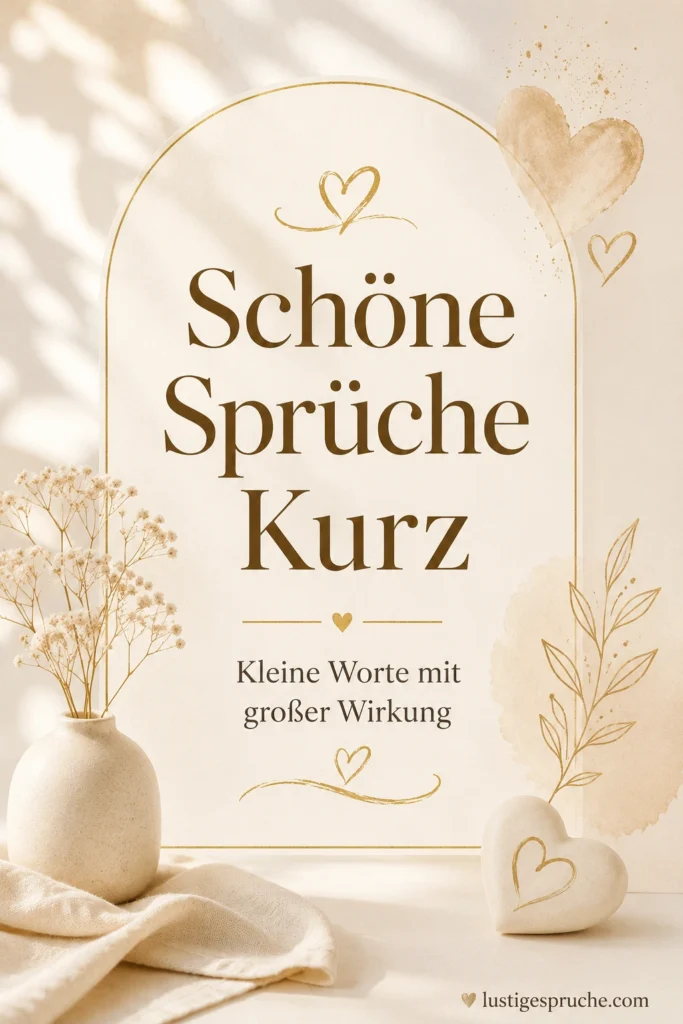 Schöne Sprüche kurz