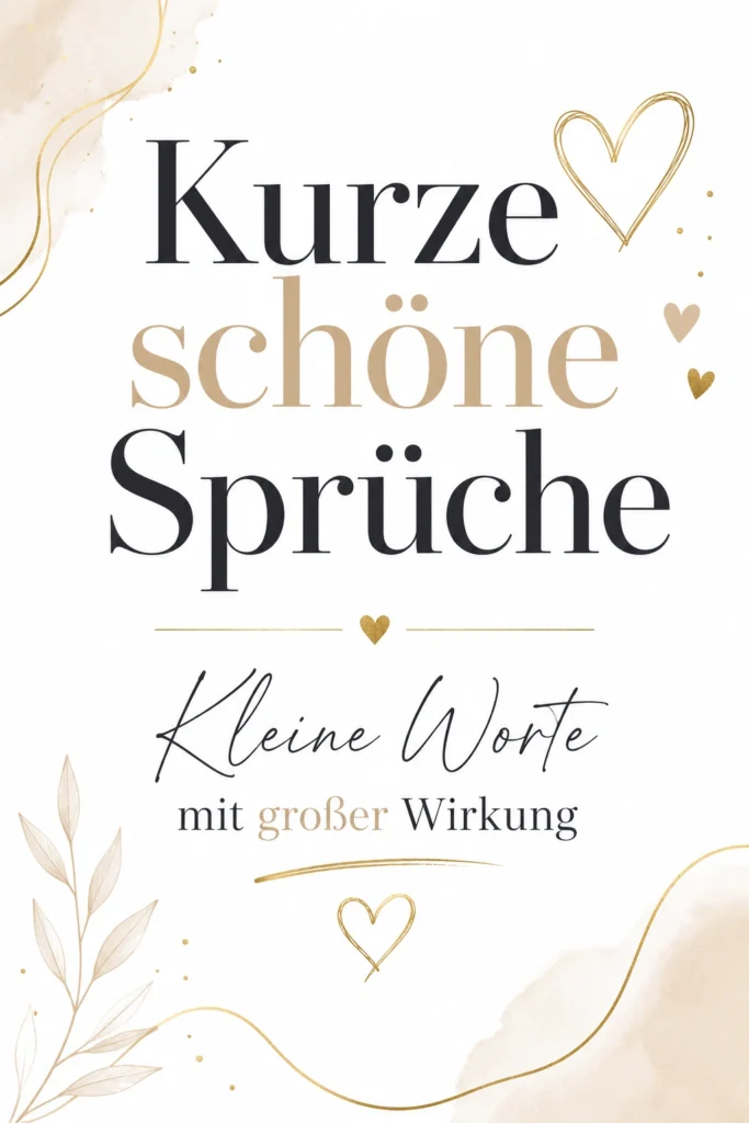 Schöne Sprüche