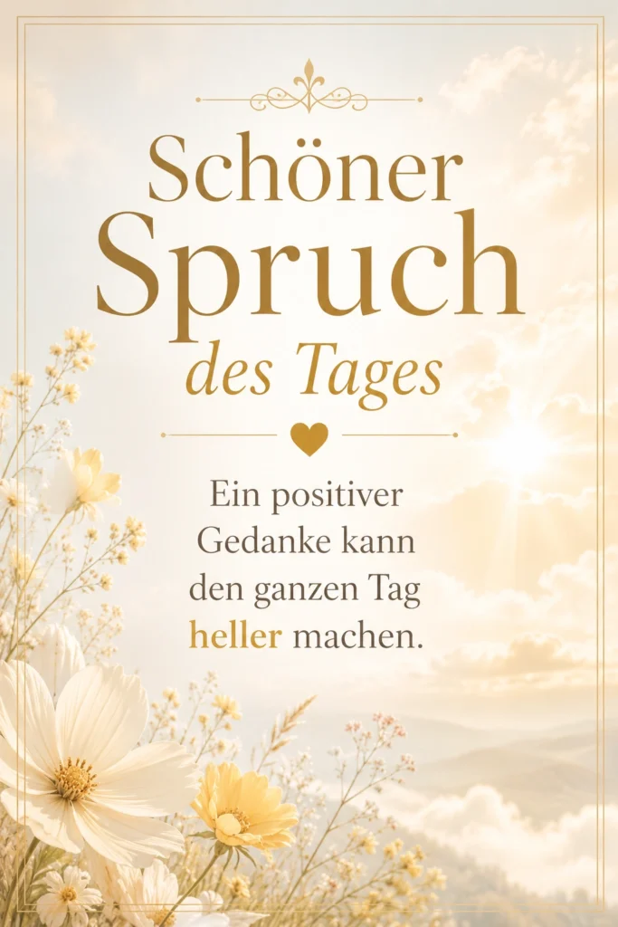 Spruch des Tages