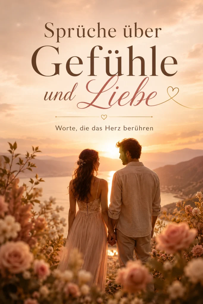 Sprüche über Gefühle und Liebe