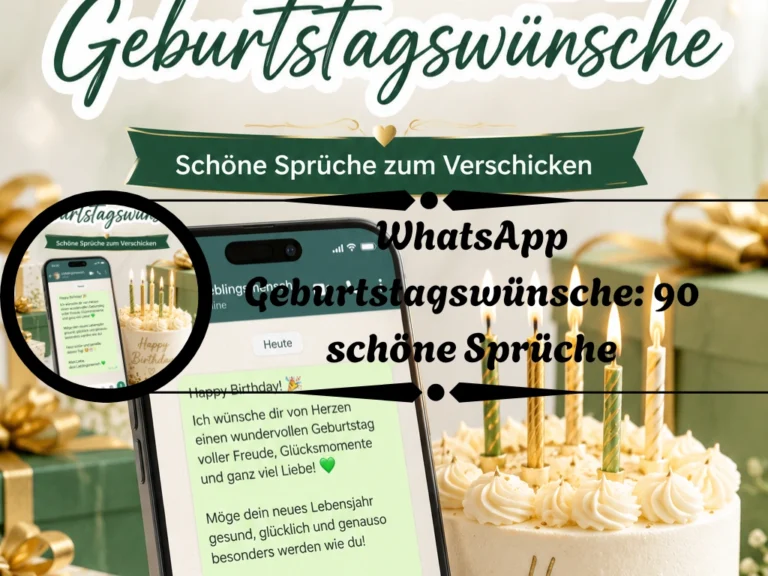 WhatsApp Geburtstagswünsche: 90 schöne Sprüche WhatsApp Geburtstagswünsche