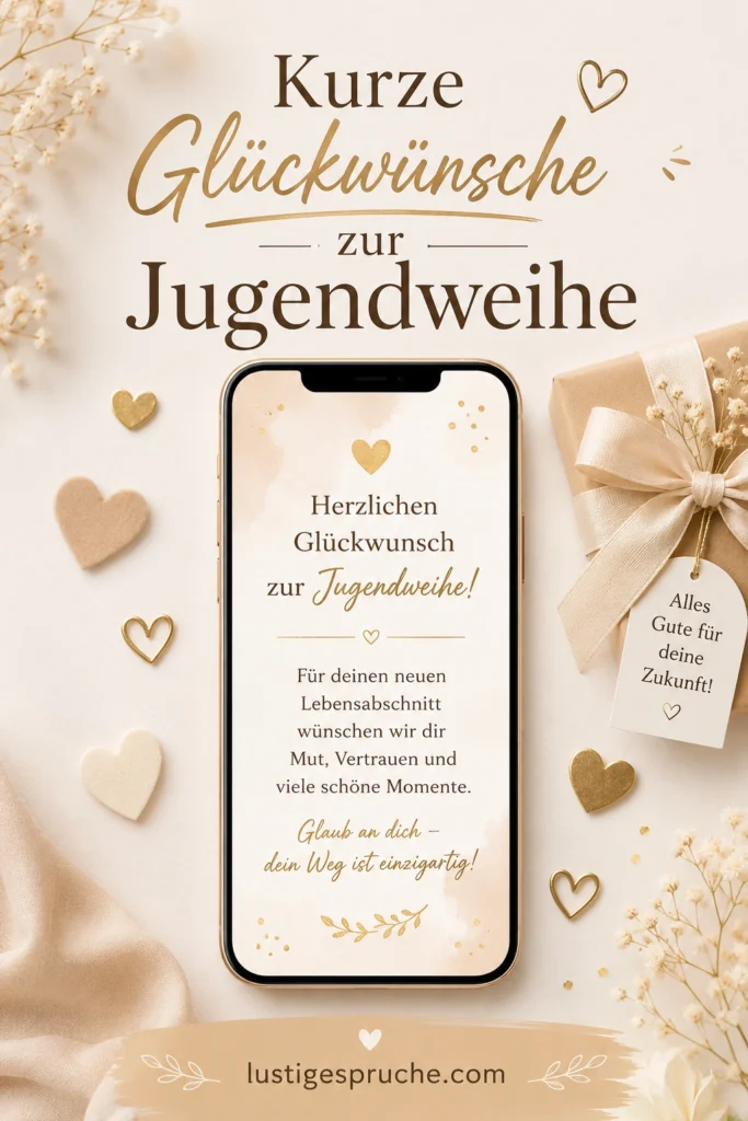Glückwünsche zur Jugendweihe