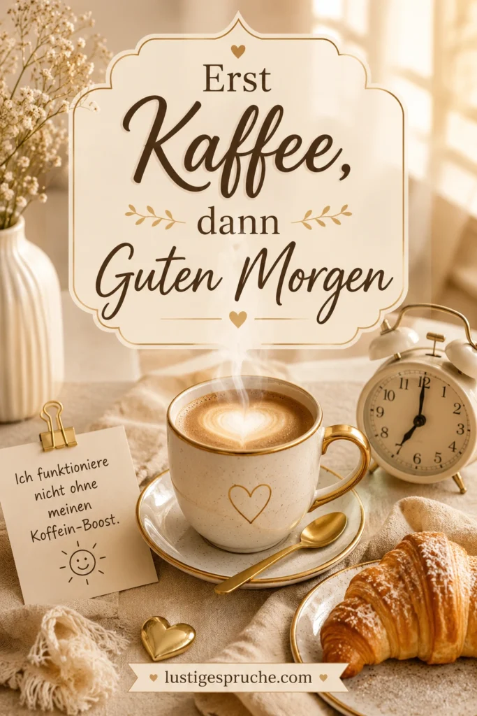 Witzig frech Guten Morgen lustig