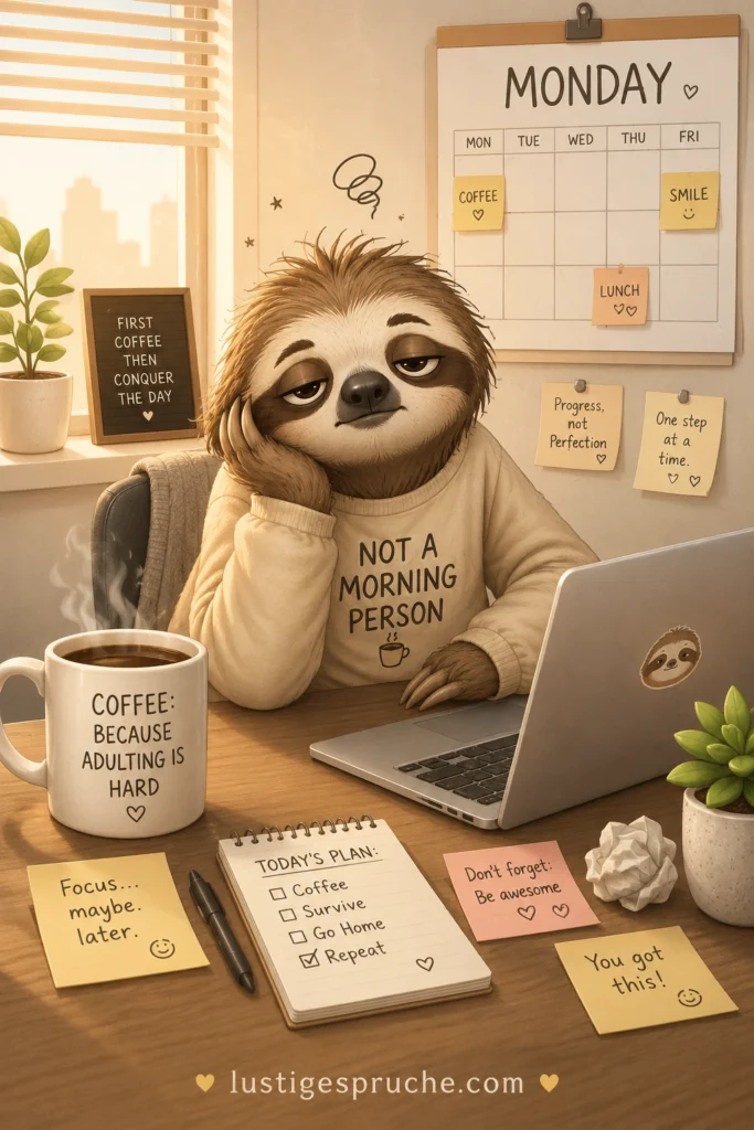 Witzig frech Guten Morgen lustig
