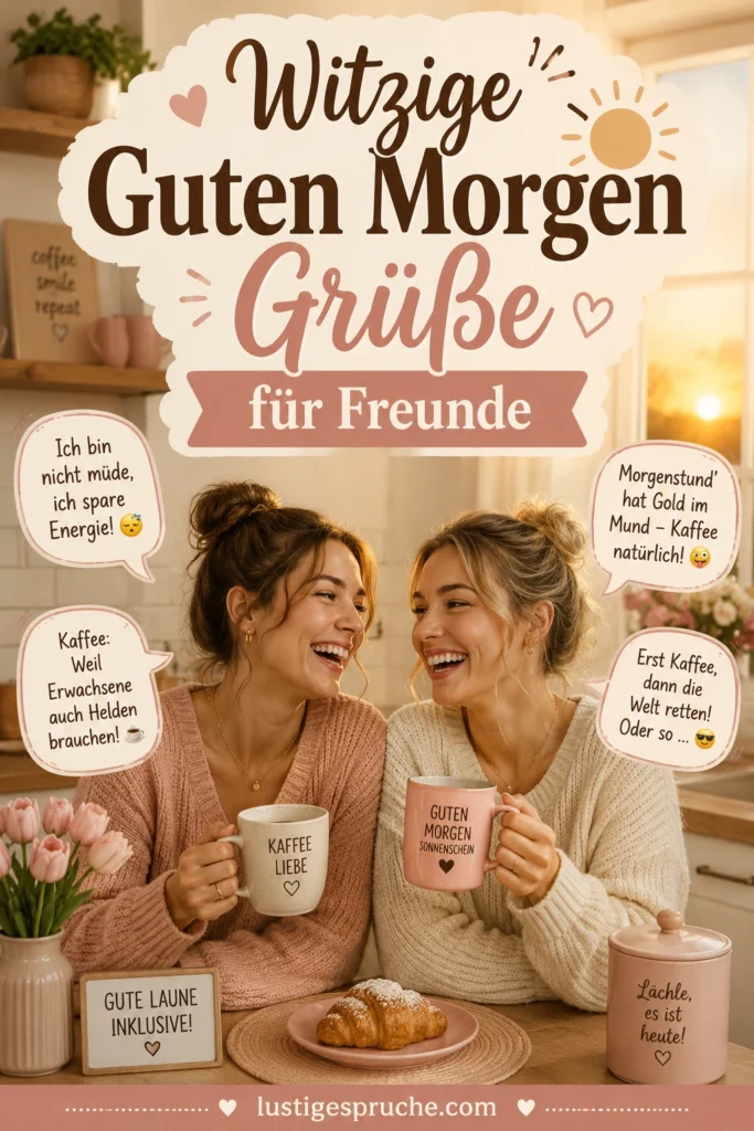 Witzig frech Guten Morgen lustig