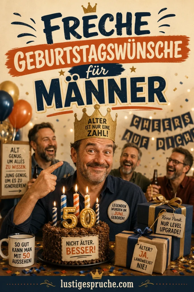 Geburtstagswünsche Mann lustig