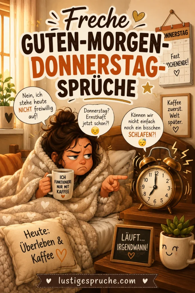 Lustig witzig Guten Morgen Donnerstag