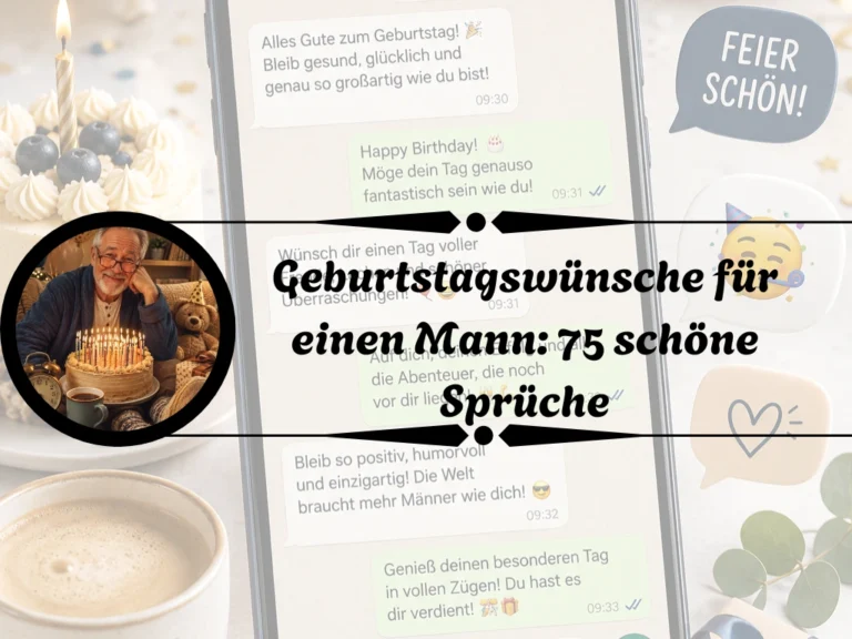 Geburtstagswünsche für einen Mann