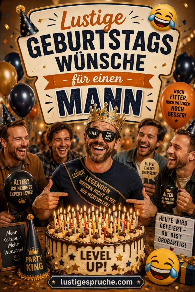 Geburtstagswünsche für einen Mann