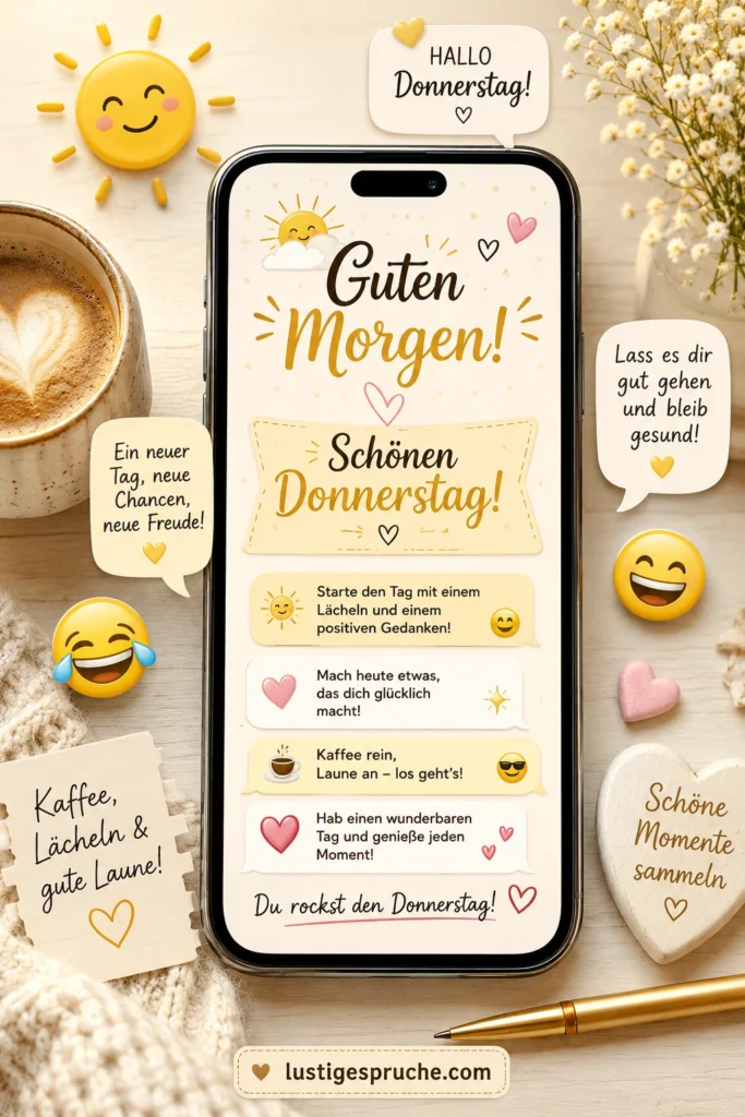 Lustig witzig Guten Morgen Donnerstag