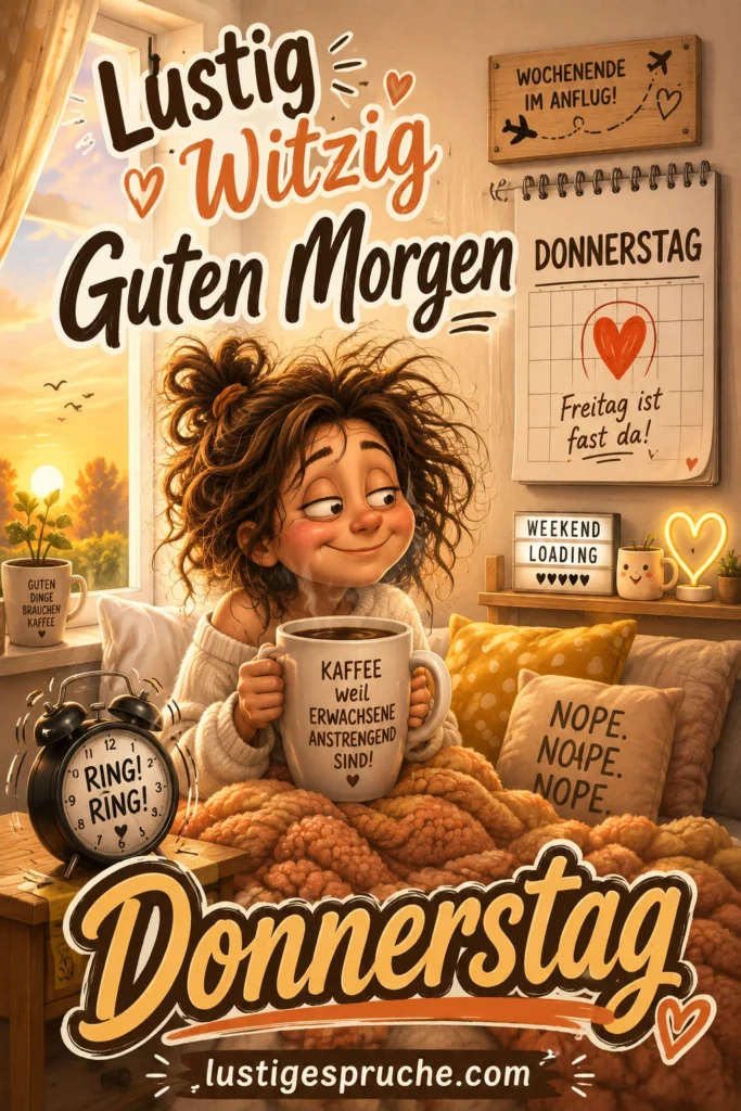 Lustig witzig Guten Morgen Donnerstag