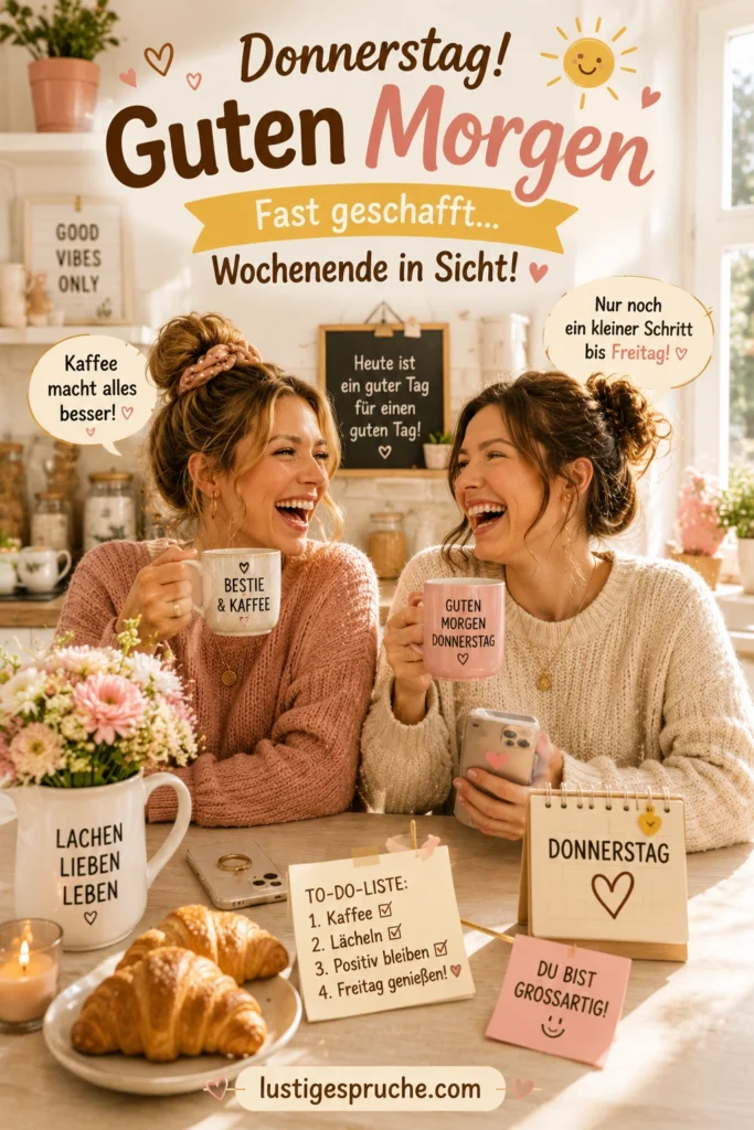 Lustig witzig Guten Morgen Donnerstag
